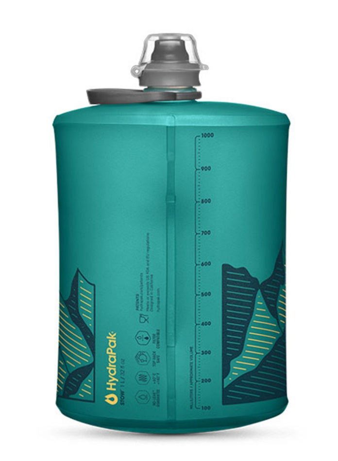 Hydrapak Water Bottle – Stow 1L - Glacier Blue - Image 2